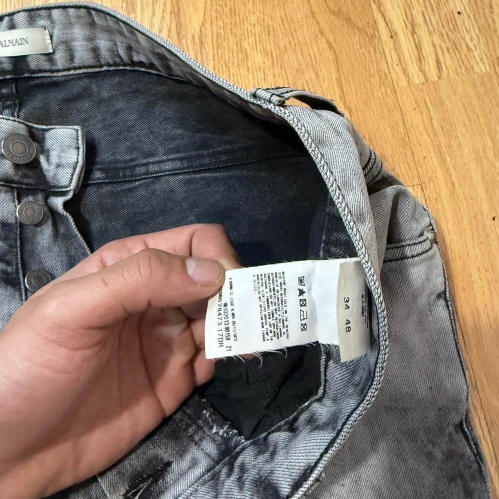 Pierre Balmain Charcoal Skinny Jeans - Picture 7 of 10